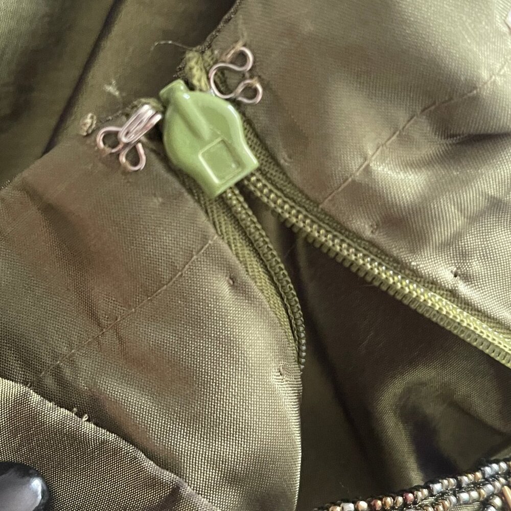 Fiest Olive Green Embellished Gown 2XL - Picture 6 of 7